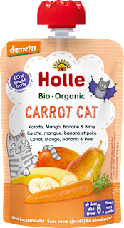Quetschie Carrot Cat Karotte, Mango, Banane & Birne ab dem 6. Monat Holle