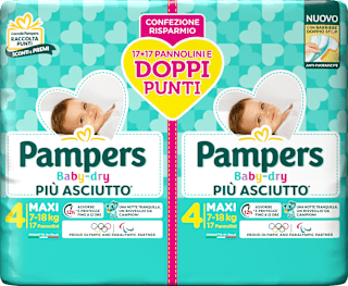 Pannolini Baby-dry taglia 4 maxi Bipacco (7-18 kg) Pampers