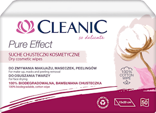 Chusteczki kosmetyczne suche Pure Effect Cleanic