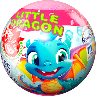 Bombă de baie cu surpriză Dragon  RAINBOW