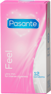 Prezerwatywy Sensitive/Feel o zmniejszonej grubości 12szt. Pasante