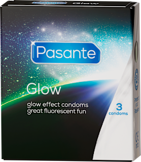 Prezerwatywy Glow świecące w ciemności 3szt. Pasante