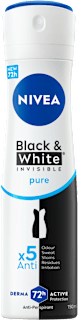 Дезодорант Black&White Invisible Pure NIVEA