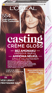 Farba na vlasy - 554 chilli čokoláda L'ORÉAL PARiS CASTING Crème Gloss