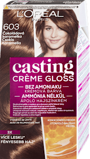 Farba na vlasy - 603 čokoládová karamelka L'ORÉAL PARiS CASTING Crème Gloss