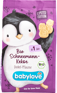 Kinderkekse Schneemann Dinkel-Pflaume ab 1 Jahr babylove