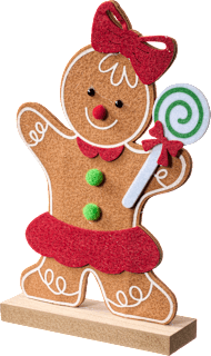 Filzaufsteller Lebkuchenmännchen, Mädchen BOLTZE