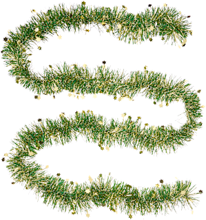 Foliengirlande mit Sternen, grün-gold Dekorieren & Einrichten