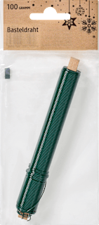 Basteldraht auf Holzspule, grün (0,65 mm) Dekorieren & Einrichten