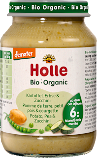 Gemüse Kartoffeln mit Erbsen & Zucchini ab dem 6. Monat Holle