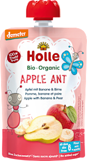 Quetschie Apple Ant, Apfel mit Banane & Birne ab 6 Monaten Holle