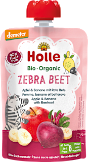 Quetschie Zebra Beet, Apfel, Banane & rote Bete ab 6 Monaten Holle