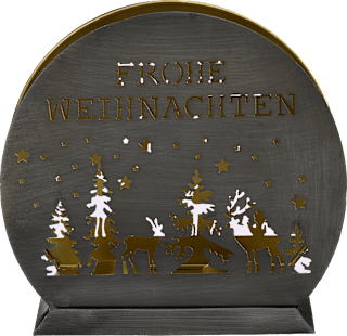 Teelichthalter "Frohe Weihnachten" Dekorieren & Einrichten