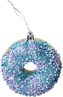 Kugel aus Kunststoff, Donut, blau BRAUNS-HEITMANN