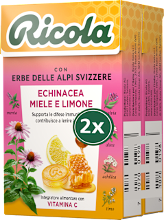 Caramelle echinacea, miele e limone confezione doppia Ricola