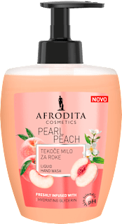 Tekoče milo za roke Pearl Peach AFRODITA