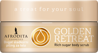 Bogat sladkorni piling za telo Body Hugs Golden Retreat AFRODITA