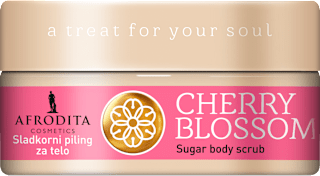 Sladkorni piling za telo Body Hugs Cherry Blossom AFRODITA