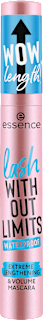 lash WITHOUT LIMITS vodootporna maskara - 03 Black Waterproof essence