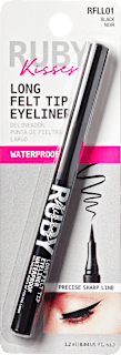 Long Felt Tip tuș de ochi Black RUBY Kisses