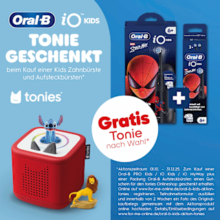 Elektrische Zahnbürste iO Kinder Spiderman mit Reiseetui, ab 6 Jahren Oral-B