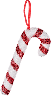 Zuckerstange aus Schaumstoff, rot-weiß gestreift Dekorieren & Einrichten