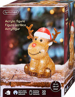 LED Rentier, braun-rot Dekorieren & Einrichten