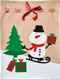 Geschenksack Jumbo mit Schneemann Dekorieren & Einrichten