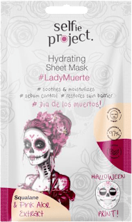 textilní pleťová maska LadyMuerte  Selfie Project
