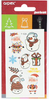 Świąteczne tatuaże świecące w ciemności Arpex