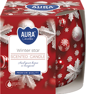 Świeca zapachowa w szkle Winter Star AURA