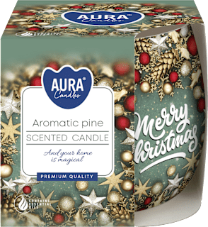 Świeca zapachowa w szkle Aromatic Pine AURA