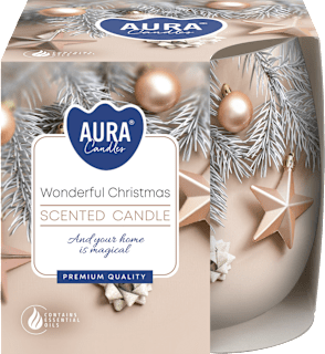 Świeca zapachowa w szkle Wonderful Christmas AURA