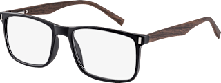 Okuliare na čítanie, dioptria +1,00 - čiernohnedé Visiomax