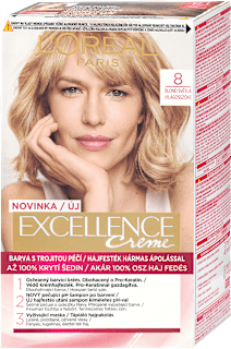 barva na vlasy Blond Světlá 8 L'ORÉAL PARiS EXCELLENCE Creme