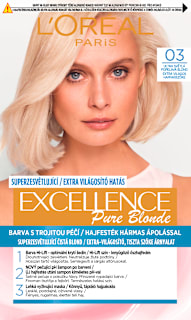 barva na vlasy Ultra světlá popelavá blond 03 L'ORÉAL PARiS EXCELLENCE Creme