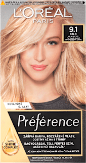 barva na vlasy Oslo velmi světlá popelavá blond 9.1 L'ORÉAL PARiS PRÉFÉRENCE