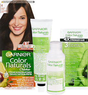 barva na vlasy Středně hnědá 4 GARNIER Color naturals