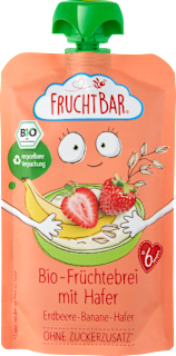 Quetschie Bio Früchte-Haferbrei Erdbeere, Banane und Hafer ab dem 6. Monat FruchtBar