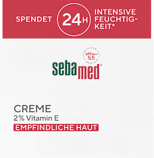 Gesichtscreme mit 2% Vitamin E sebamed
