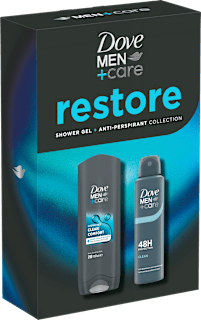 Подаръчен комплект Restore clean comfort Dove MEN+CARE