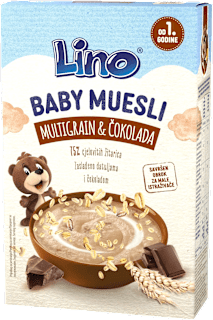 Baby Muesli – multigrain i čokolada, 1+ god. Lino