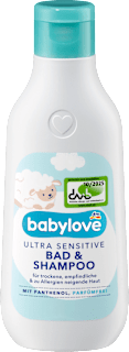 Ultra Sensitive koupel & šampon 2 v 1 babylove