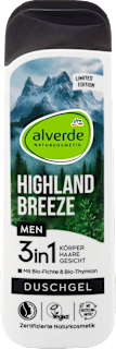 Duschgel 3in1 Highland Breeze alverde MEN
