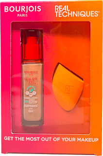 Healthy Mix tečni puder 52 - Vanilla & Real Techniques spužvica za poklon paket BOURJOIS PARIS