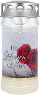 Grablicht Premium 5 Tage "Im Herzen bei uns" hofer