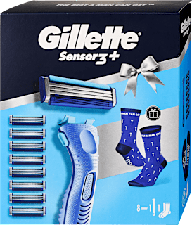 Sensor3 borotva ajándékcsomag borotvabetétekkel és zoknival Gillette
