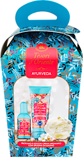 EdT, tusfürdő és fürdőszivacs ajándékcsomag Tesori d'Oriente