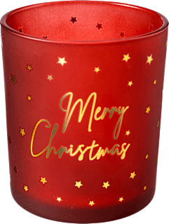 Glaskerzenhalter Sterne, bordeaux-gold Dekorieren & Einrichten