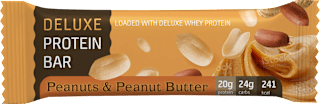 Протеинов бар с фъстъци и фъстъчено масло Deluxe NUTRIM